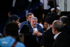 حضور محسن هاشمی رفسنجانی، رئیس شورای شهر تهران در مراسم اختتامیه آیین ملی «چله عشق»