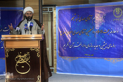 حجت‌الاسلام‌ والمسلمین محمد قمی، رئیس سازمان تبلیغات اسلامی در مراسم تکریم و معارفه رییس سازمان دارالقرآن الکریم