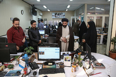 بازدید حجت الاسلام والمسلمین سیدمسعود میریان، مدیر مرکز قرآن کریم آستان قدس رضوی از تحریریه ایکنا