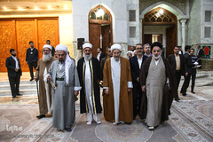 تجدید میثاق مهمانان سی و سومین کنفراس وحدت اسلامی با آرمان های امام