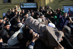 مراسم تشییع پیکر مرحوم «موسوی قهار» مداح و مناجات خوان پیشکسوت