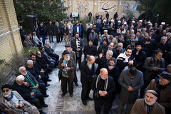 مراسم تشییع پیکر مرحوم «موسوی قهار» مداح و مناجات خوان پیشکسوت