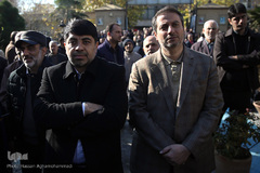 از سمت راست: سید محمدجواد شوشتری، مدیر عامل خبرگزاری ایکنا و عیسی علیزاده، معاون فرهنگی جهاد دانشگاهی