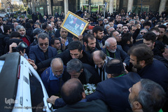 مراسم تشییع پیکر مرحوم «موسوی قهار» مداح و مناجات خوان پیشکسوت