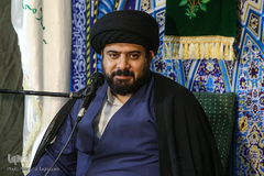 سید محمد صادق حسینی بوشهری، مشاور معاون خدمات شهری و محیط شهرداری تهران در  مراسم حسینیه قرآن و عترت بنیاد قرآن