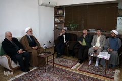 حضور جمعی از جامعه قرآنی در منزل ۴پیشکسوت قرآنی قم