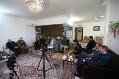 حضور جمعی از جامعه قرآنی در منزل ۴پیشکسوت قرآنی قم