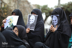 راهپیمایی دانشجویان دانشگاه های تهران در پی شهادت سردار قاسم سلیمانی