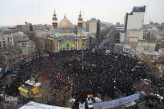 تجمع مردم تهران به مناسبت شهادت سردار سپهبد قاسم سلیمانی در میدان فلسطین