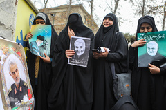 راهپیمایی دانشجویان دانشگاه های تهران در پی شهادت سردار قاسم سلیمانی