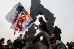 تجمع مردم تهران به مناسبت شهادت سردار سپهبد قاسم سلیمانی در میدان فلسطین