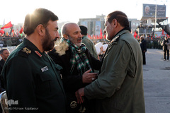 چهره ها در مراسم خاکسپاری شهید س‍پهبد قاسم سلیمانی/ کرمان