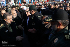 چهره ها در مراسم خاکسپاری شهید س‍پهبد قاسم سلیمانی/ کرمان