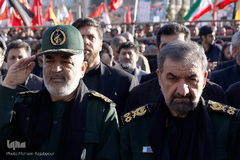 چهره ها در مراسم خاکسپاری شهید س‍پهبد قاسم سلیمانی/ کرمان