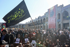 راهپيمايي سوگواران سردار دل‌ها در شيراز