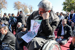 راهپيمايي سوگواران سردار دل‌ها در شيراز