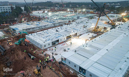 تکمیل شدن بیمارستان هزار تختخوابی چین