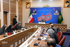 نشست خبری سردار عبدالرضا آزادی رئیس کارگروه بسیج دهه فجر انقلاب اسلامی