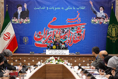 نشست خبری سردار عبدالرضا آزادی رئیس کارگروه بسیج دهه فجر انقلاب اسلامی