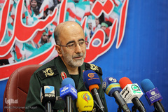 نشست خبری سردار عبدالرضا آزادی رئیس کارگروه بسیج دهه فجر انقلاب اسلامی