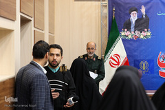 نشست خبری سردار عبدالرضا آزادی رئیس کارگروه بسیج دهه فجر انقلاب اسلامی