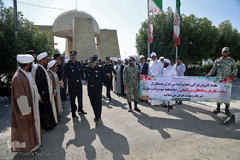 محفل انس با قرآن کاروان قرآنی انقلاب در شهرستان جاسک