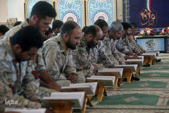 محفل انس با قرآن کاروان قرآنی انقلاب در شهرستان جاسک