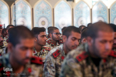 محفل انس با قرآن کاروان قرآنی انقلاب در جمع کارکنان منطقه دوم نیروی دریایی ارتش