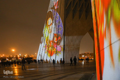 نور افشانی میدان آزادی به مناسبت سالروز پیروزی انقلاب اسلامی