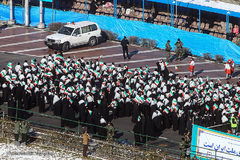 حماسه یوم الله ۲۲ بهمن از نمای برج آزادی