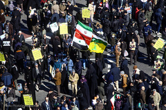 حماسه یوم الله ۲۲ بهمن از نمای برج آزادی