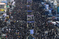 حماسه یوم الله ۲۲ بهمن از نمای برج آزادی