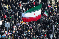 حماسه یوم الله ۲۲ بهمن از نمای برج آزادی