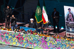 حماسه یوم الله ۲۲ بهمن از نمای برج آزادی