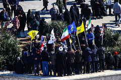 حماسه یوم الله ۲۲ بهمن از نمای برج آزادی