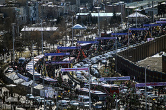 حماسه یوم الله ۲۲ بهمن از نمای برج آزادی