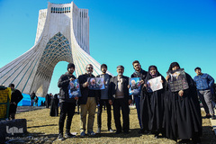 حماسه یوم الله ۲۲ بهمن از نمای برج آزادی