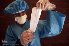 کارگاه خیریه تولید ماسک در تماشخانه «سرو»