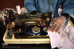 کارگاه خیریه تولید ماسک در تماشخانه «سرو»