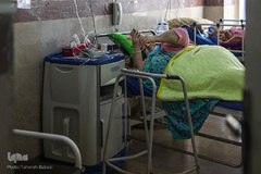 تحویل سال نو در بخشهای ویژه کرونای بیمارستان هاجر