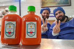 جشن روز طبیعت جهادگران در کنار بیماران کرونایی