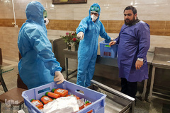 جشن روز طبیعت جهادگران در کنار بیماران کرونایی