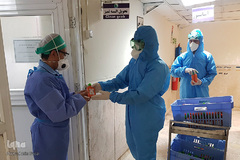 جشن روز طبیعت جهادگران در کنار بیماران کرونایی