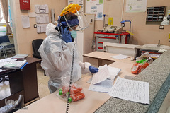 جشن روز طبیعت جهادگران در کنار بیماران کرونایی