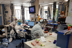 جشن روز طبیعت جهادگران در کنار بیماران کرونایی