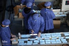 افتتاح خط تولید بزرگترین کارخانه تولید ماسک جنوب غرب آسیا در شهرک صنعتی اشتهارد