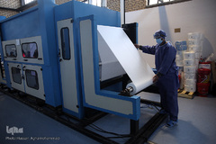 افتتاح خط تولید بزرگترین کارخانه تولید ماسک جنوب غرب آسیا در شهرک صنعتی اشتهارد