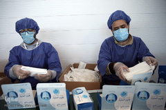 افتتاح خط تولید بزرگترین کارخانه تولید ماسک جنوب غرب آسیا در شهرک صنعتی اشتهارد