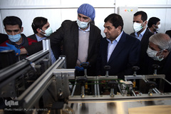 افتتاح خط تولید بزرگترین کارخانه تولید ماسک جنوب غرب آسیا در شهرک صنعتی اشتهارد