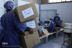 افتتاح خط تولید بزرگترین کارخانه تولید ماسک جنوب غرب آسیا در شهرک صنعتی اشتهارد